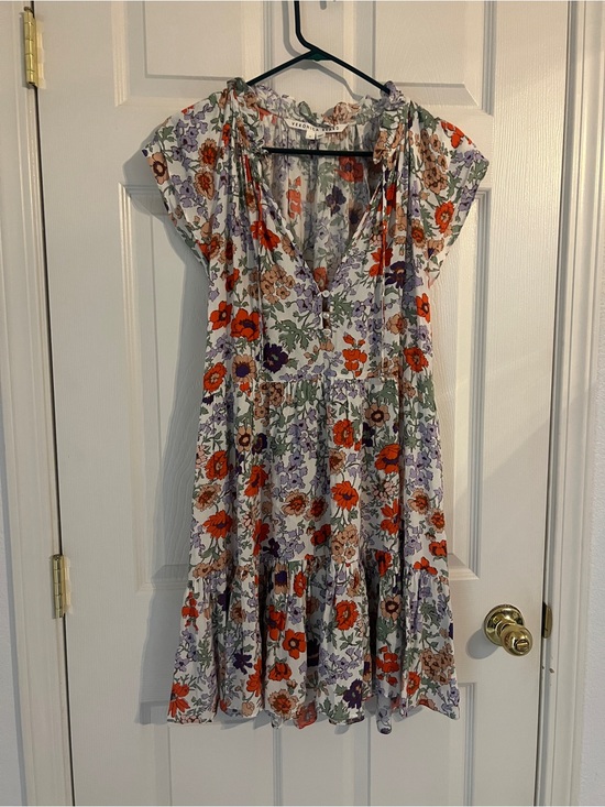 Veronica Beard Dresses & Skirts - Veronica Beard Floral Boho Tiered Mini Dress Cottagecore Prairie Women’s 6